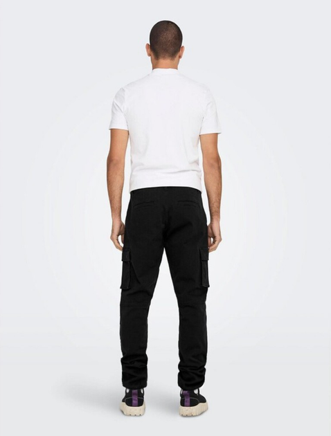 Чоловічі штани карго тактичні чорні 36 (52 розмір) - зображення 2