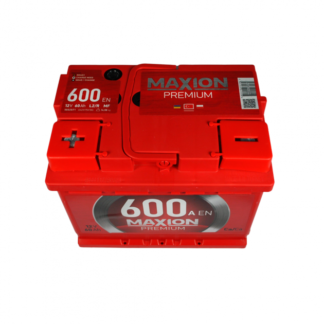 Автомобільний акумулятор Maxion Premium 60Аh 600A R+ - изображение 2