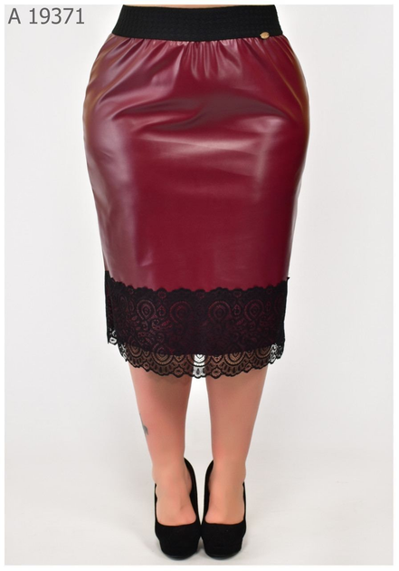 Женская юбка большого размера UF-Fashion MA- 19371 52 бордовый от ...