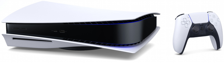 Konsola do gier PlayStation 5 PS5 z napędem BluRay biało czarna (CFI-1216A) - obraz 2