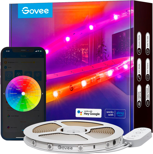 Inteligentna taśma LED Govee H619A 5 m (H619A3D1) - obraz 1