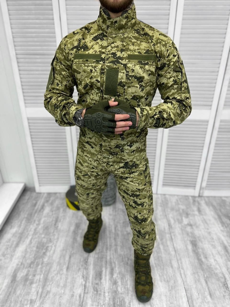 Тактичний військовий костюм Статутний ГОСТ ( Кітель + Штани ), Камуфляж: Піксель, Розмір: 48/4 - зображення 1