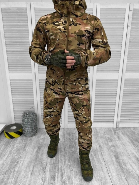 Тактичний військовий костюм Nation ( Куртка + Штани ), Камуфляж: Мультикам, Розмір: XXL - зображення 1