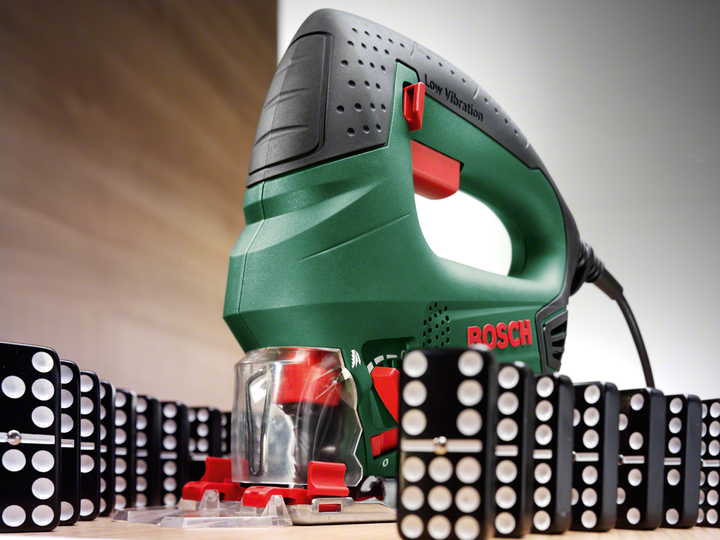 Лобзик электрический Bosch PST 800 PEL, 530 Вт, Маятниковое движение, Cut control, + отсек для полотен + полотно 144D + кейс (06033A0120) - изображение 8