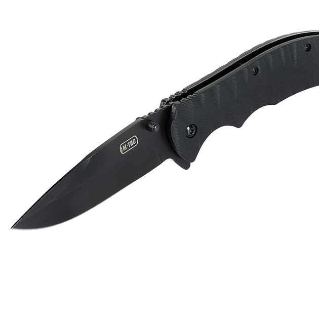 M-Tac нож складной Type 4 Black, армейский нож черный, тактический нож, складной нож, военный нож - изображение 1