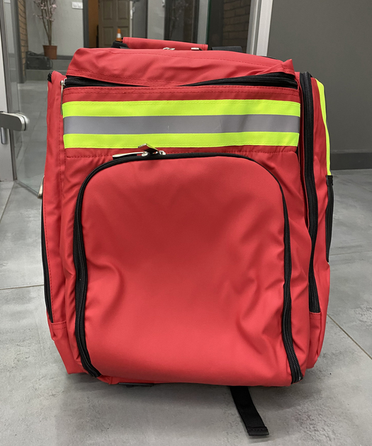 Рюкзак для Медика 45 л., Червоний рюкзак для військових медиків, армійський рюкзак для медиків - зображення 1