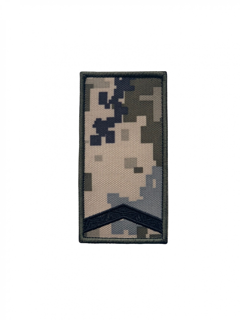 Погон на липучке нагрудный Старший Солдат на липучке 10см х 5см пиксель (12205) - изображение 1