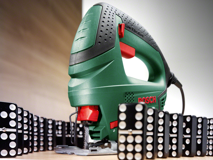 Лобзик электрический Bosch PST 650, 500 Вт, 65 мм глубина реза + 4 полотна T144D, картонная упаковка (06033A0721) - изображение 6