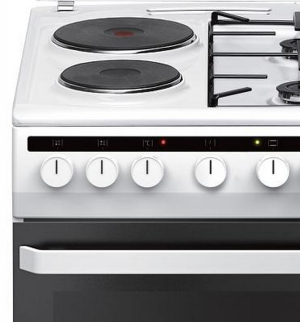 Kuchenka gazowo-elektryczna z piekarnikiem elektrycznym Amica 58ME2.35HZpMs(W) - obraz 5