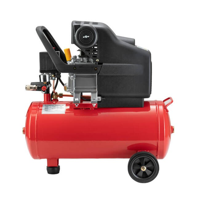 Компресор 24 л, 1.5 кВт, 220 В, 8 aтм, 206 л/хв. INTERTOOL PT-0009 - изображение 3
