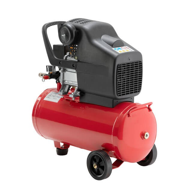 Компресор 24 л, 1.5 кВт, 220 В, 8 aтм, 206 л/хв. INTERTOOL PT-0009 - изображение 4