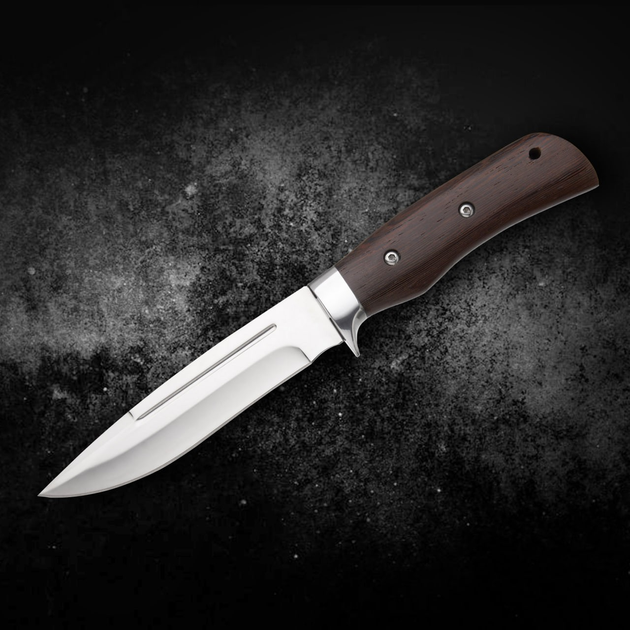 Нож Нескладной Охотничий Классический Финка Кожаный Чехол - изображение 2