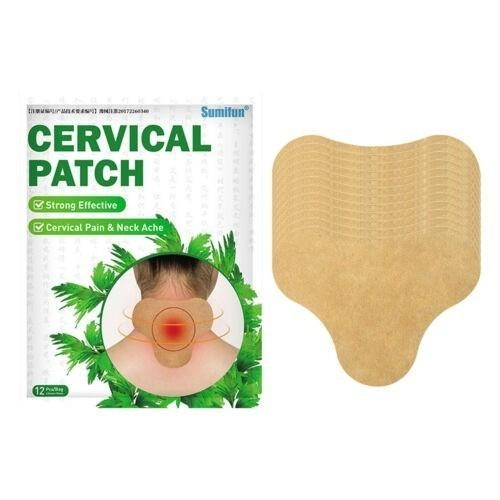 Універсальний пластир для зняття болю в шиї плечах Cervical Patch з екстрактом полину 10 шт в упаковці - зображення 1