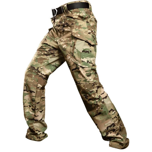 Тактические штаны мужские S.archon X9JRK Camouflage CP 2XL Soft shell теплые влагозащита (OR.M_43947) - изображение 1