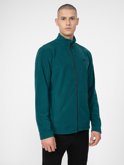 Спортивная кофта 4F Fleece M052 4FSS23TFLEM052-46S L Бирюзовая ...