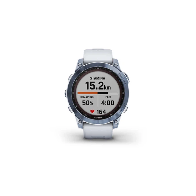 Смарт-годинник Garmin fenix 7 Sapph Solar, Mineral Blue Ti w/Whitestone Band, GPS (010-02540-25) - изображение 6