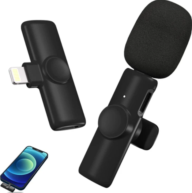 Blic Blm-1 2.4G Wireless For iPhone Lightning Беспроводной петличный микрофон - Фото 3 Blic Blm-1 2.4G Wireless For iPhone Lightning Беспроводной петличный микрофон - изображение 3