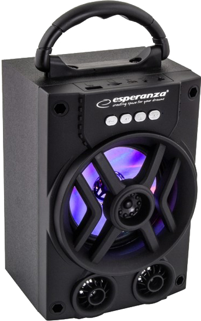 Głośnik przenośny Esperanza EP130 portable speaker Czarny 5 W (AKGESPGLO0002) - obraz 1