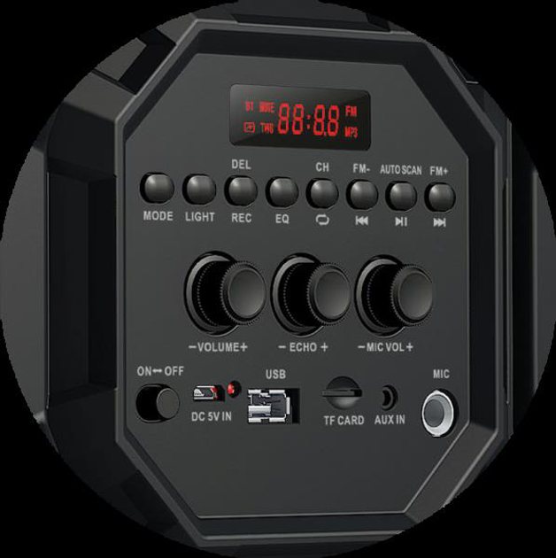 Głośnik przenośny Rebeltec SoundBox 460 Portable Bluetooth player 40W RMS (AKGRLTGLO0003) - obraz 3