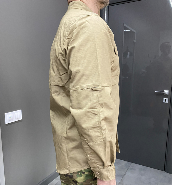 Армейская тактическая рубашка Yakeda Койот XL - зображення 2