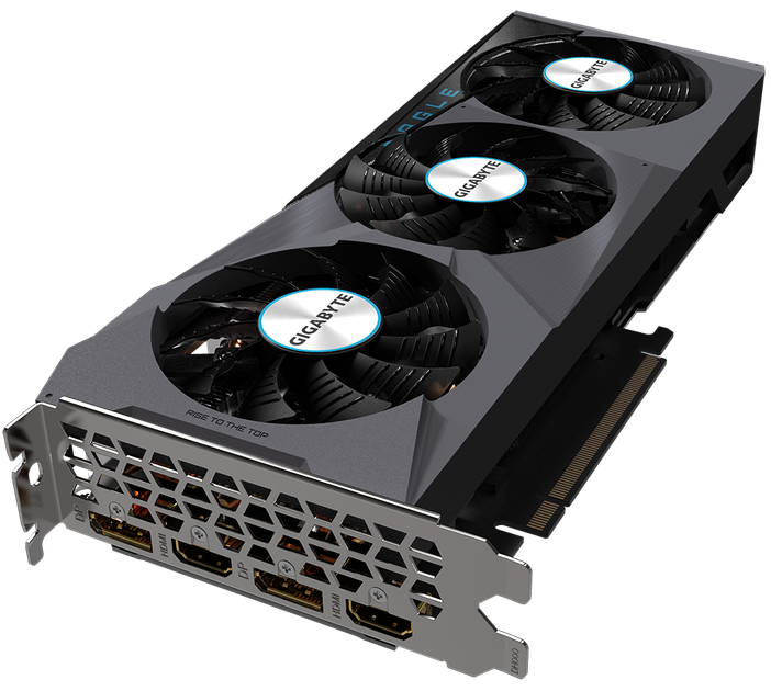 Видеокарта Gigabyte PCI-Ex GeForce RTX 3070 EAGLE OC 8GB GDDR6 (256bit) (2 х HDMI, 2 x DisplayPort) (GV-N3070EAGLE OC-8GD) - изображение 4