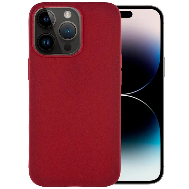 Силиконовый чехол Candy для Apple iPhone 14 Pro (6.1") Бордовый Без бренда - Фото 5 Силиконовый чехол Candy для Apple iPhone 14 Pro (6.1") Бордовый Без бренда - изображение 5