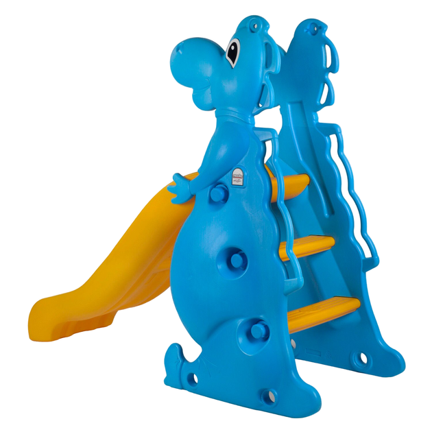 Горка детская кластиковая 141 х 62 х 121 см Pilsan Dino slide Синяя - изображение 2