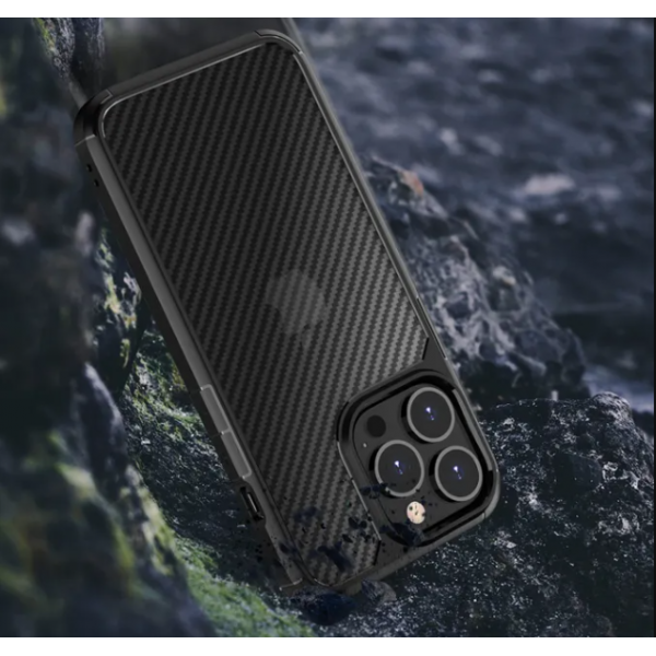 Протиударний чохол для iPhone 14 Ipaky Comely Series Силікон+Пластик Black - зображення 5