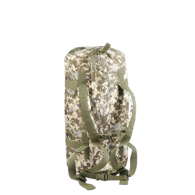 Универсальная сумка-баул тактическая 80 литров, военный водоотталкивающий баул из плотной тактической ткани Kiborg Пиксель - изображение 2