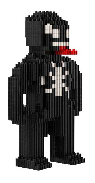 Конструктор фигурка пиксельный PIXEL HEROES Marvel Марвел 394 детали для детей с инструкцией (474331-Prob) Веном - изображение 3