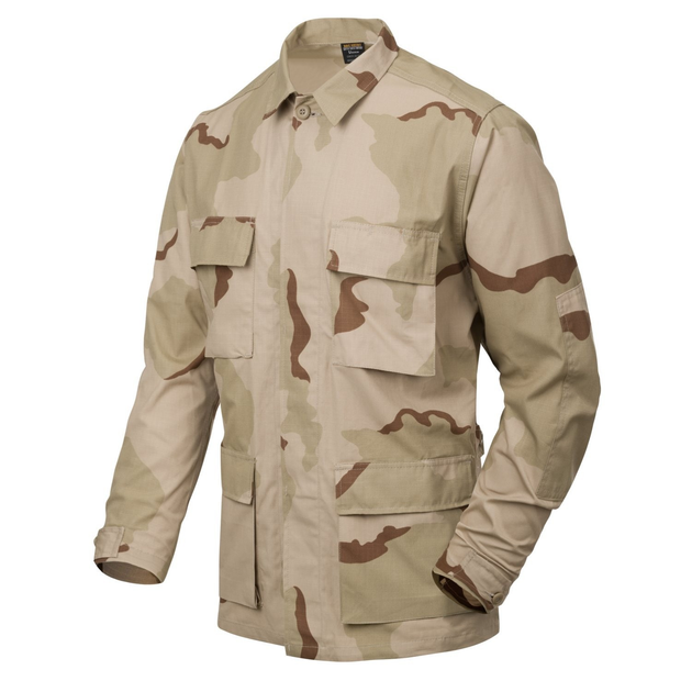 Китель (Бавовна, Ріпстоп) BDU - Cotton Ripstop Helikon-Tex PL Desert L/Regular Тактичний чоловічий - зображення 1