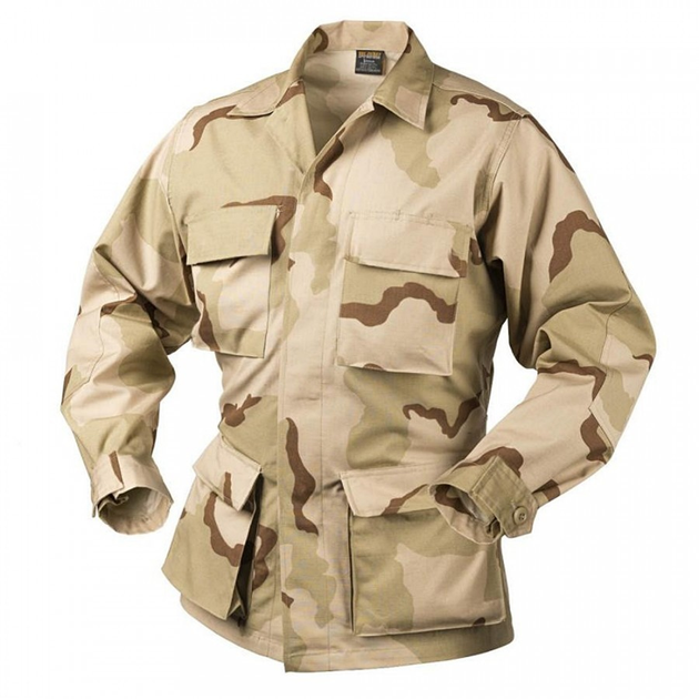 Китель (Бавовна, Ріпстоп) BDU - Cotton Ripstop Helikon-Tex US Desert S/Regular Тактичний чоловічий - зображення 1