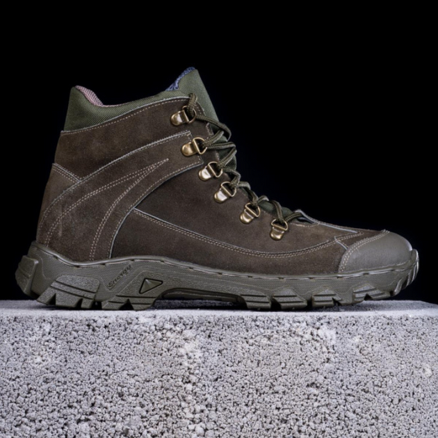 Тактичні черевики чоловічі Light Tactic 41 розмір 27см шкіра і Кордура 1000D демісезонні з посиленими носоком і устілками Коричневий - зображення 1