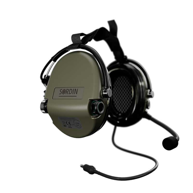 Професійні Активні Тактичні Навушники з Мікрофоном Sordin Supreme MIL CC Олива 76332-06-S - зображення 2