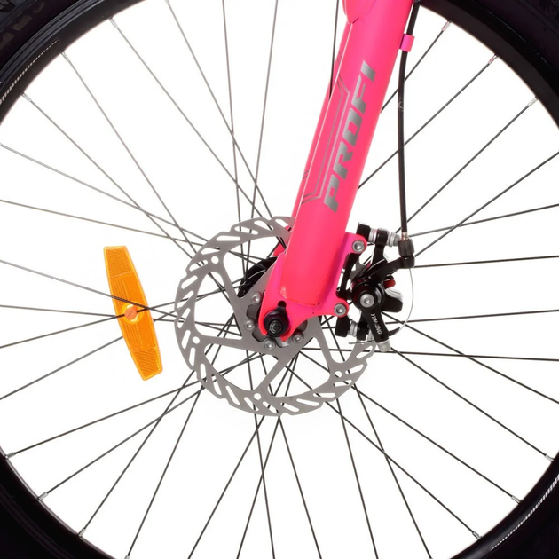 Велосипед "BELLE" PROF1 G26BELLE A26.2 26 д. Алюм.рама 17", SHIMANO 21SP, алюм., DB, FW TZ500, черно-малиновый - изображение 4