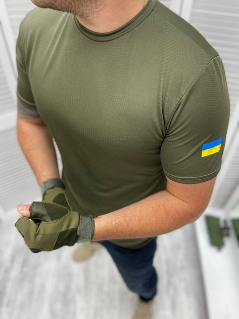 Тактическая футболка coolmax олива XL - изображение 1