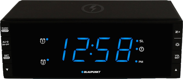 Odbiornik radiowy Blaupunkt Radio Clock Digital Black (CR55CHARGE) - obraz 1