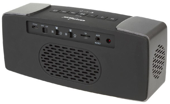 Odbiornik radiowy GreenBlue 62917 Clock Digital Czarny, Szary (GB200) - obraz 4