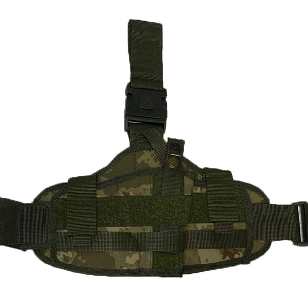 Тактична сумка кобура на ногу для пістолета для військових та армії зсу універсальна Хакі - зображення 1