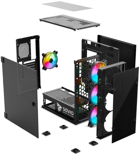 Корпус SAVIO PC PRIME X1 ARGB GLASS (SAVGC-PRIMEX1) - зображення 8