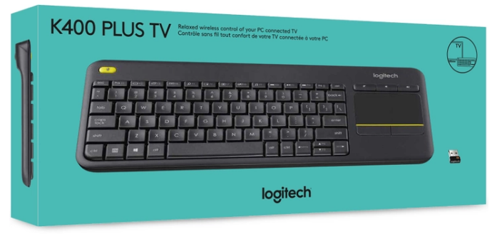 Клавіатура Logitech Wireless Touch K400 Plus, US, Black (920-007145) (6836237) - зображення 6