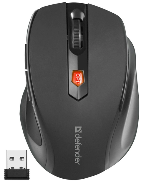 Миша Defender Ultra MM-315 Black (6475666) - изображение 3