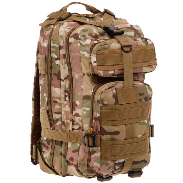 Рюкзак тактический Tactical bag 20 л мультикам (армейский, штурмовий для ВСУ) YL-2914-MCF - изображение 1