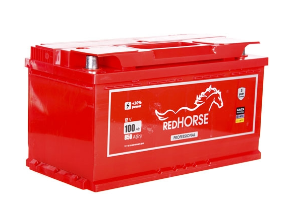 Аккумулятор автомобильный 6СТ-100Ач R+ 850A, RED HORSE Украина - изображение 3