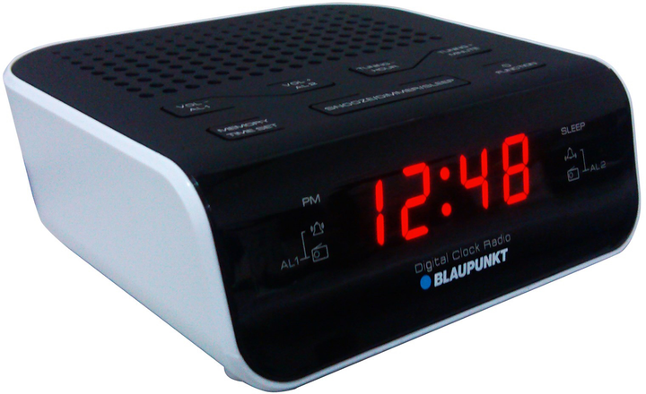 Радіоприймач Blaupunkt radio Clock Black, White (CR5 WH) - зображення 3