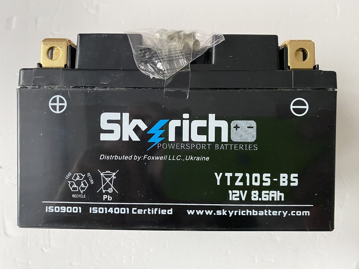 Аккумулятор skyrich ytz10s