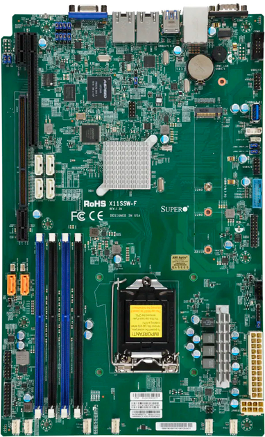 Материнська плата Supermicro MBD-X11SSW-F-O (s1151, Intel C236, PCI-Ex16) - зображення 1