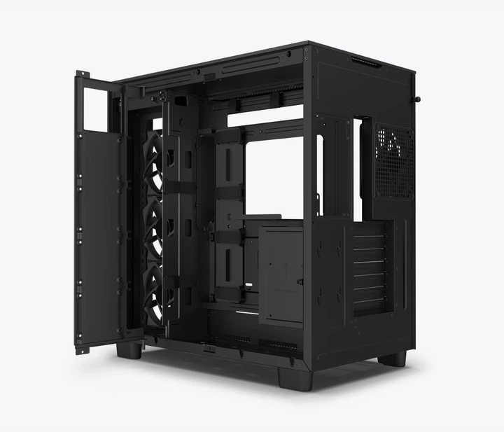 Корпус для ПК NZXT H9 Flow Matte Black  Mid-Tower ATX – фото