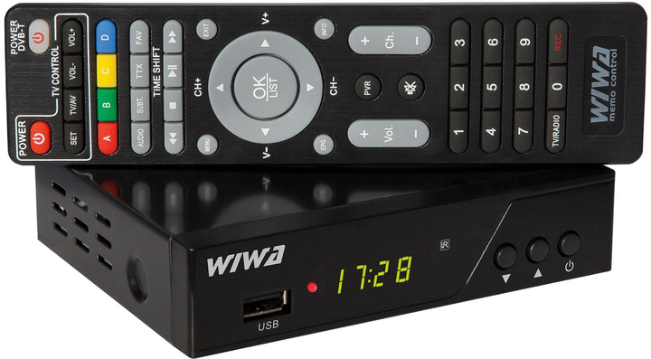 Цифровий тюнер наземного телебачення WIWA DVB-T/T2 H.265 PRO 2790Z (5907678819512) - зображення 1