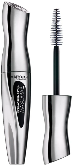 Туш для вій 5в1 Deborah Extraordinary Mascara Black (12 мл) (693134-615655-2) - Фото 1 Туш для вій 5в1 Deborah Extraordinary Mascara Black (12 мл) (693134-615655-2) - зображення 1